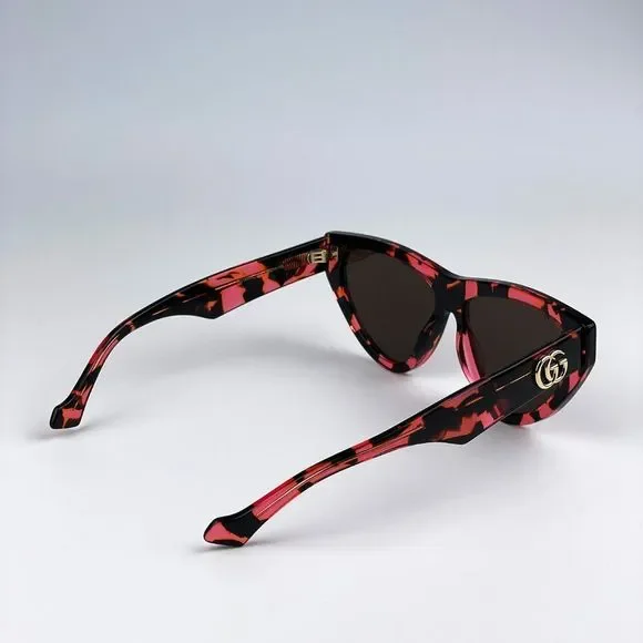 Gucci GG1333S 003 Sunglasses Havana Brown Cat Eye Women
